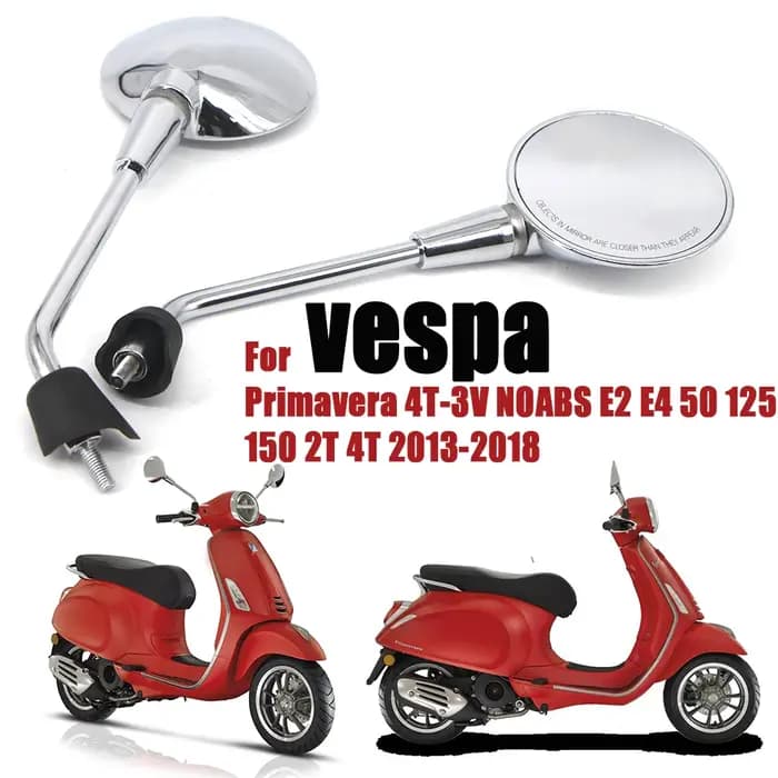Accessoires de moto pour vespa Primavera 4T-3V E2 E4 50 125 150 2T 4T NOABS 2013-2018 rétroviseurs l
