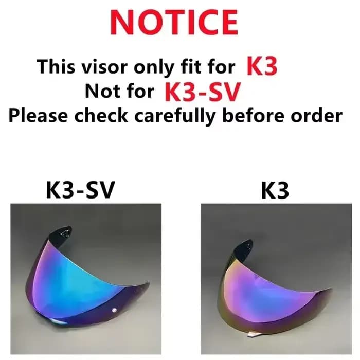 Visière de casque pour AGV K3 K4 Casco Moto