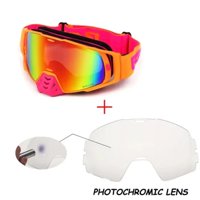 Lunettes de motocross photochromiques