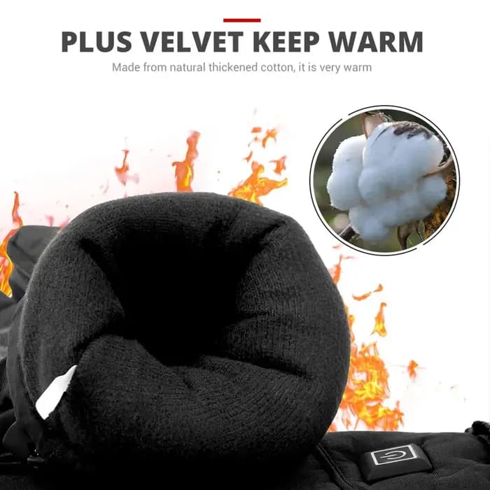 Gants chauffants d'hiver pour hommes et femmes, gants thermiques chauffants pour moto, coupe-vent, gants chauds pour les mains, chauds et imperméables