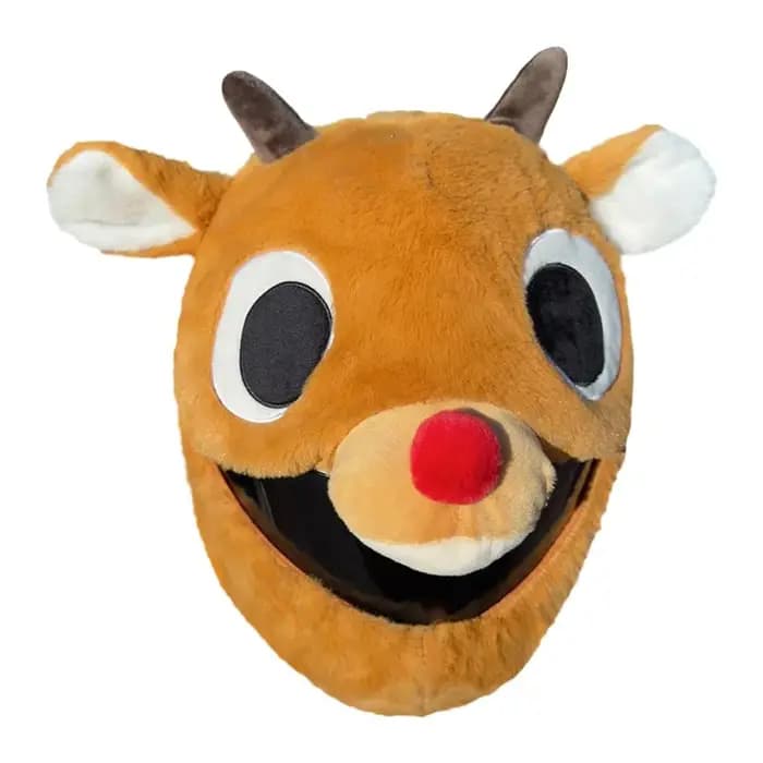 Housse de casque en peluche, personnage amusant, pour casque de moto intégral, housse décorative pour costume, accessoires de conduite