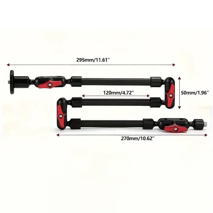 Support de bras magique universel télescopique rotatif multifonctionnel en alliage d'aluminium