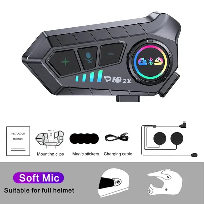 KEBIDUMEI 1/2x Interphone moto casque