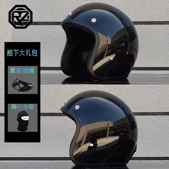ORZ personnalisé moto 3/4 casque hommes et femmes mode rétro casque hors route course Casco moto