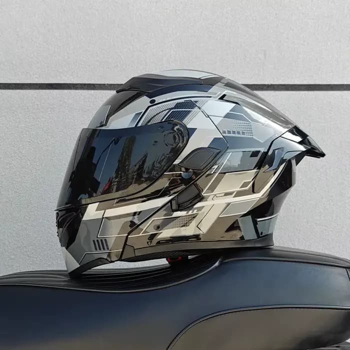Casque de moto complet pour hommes et femmes