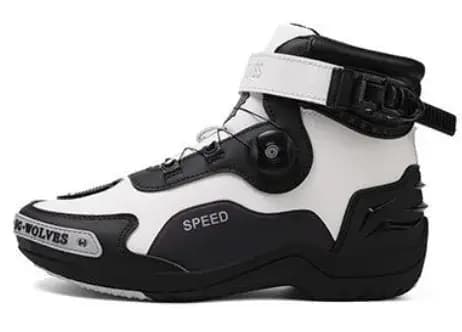Bottes de moto en cuir pour hommes