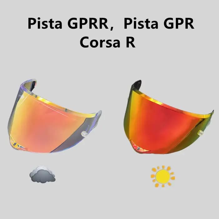Visière de Casque pour AGV Pista GPR GPRR Corsa R Moto