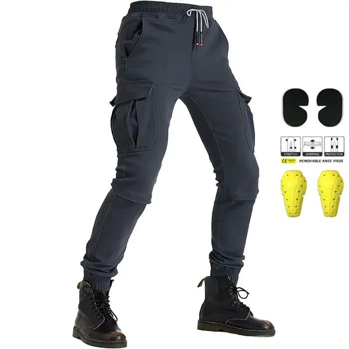 Pantalon cargo moto, pantalon de course