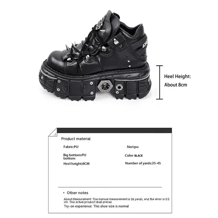 Bottines gothiques rock