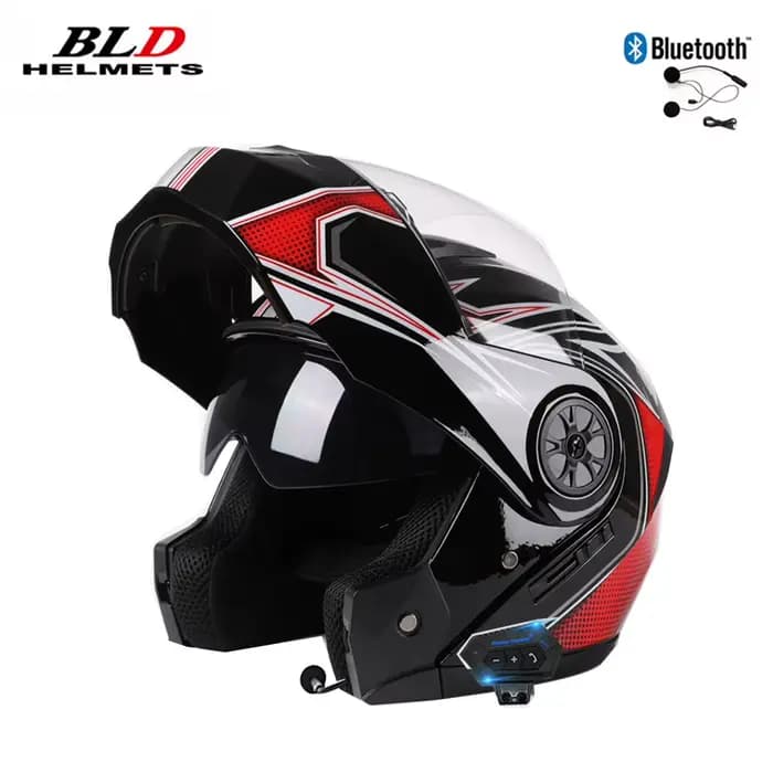 Casque de moto modulaire rabattable