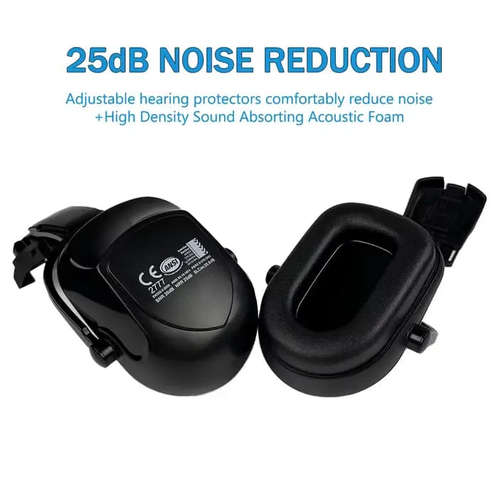Protège-oreilles montés sur casque CE ANSI AS/NZS SNR 30dB NRR 25dB
